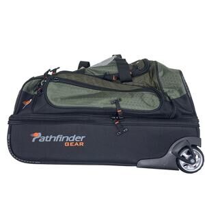 Pathfinder Gear Olive Green Rolling Travel Duffle Bag Carry-On